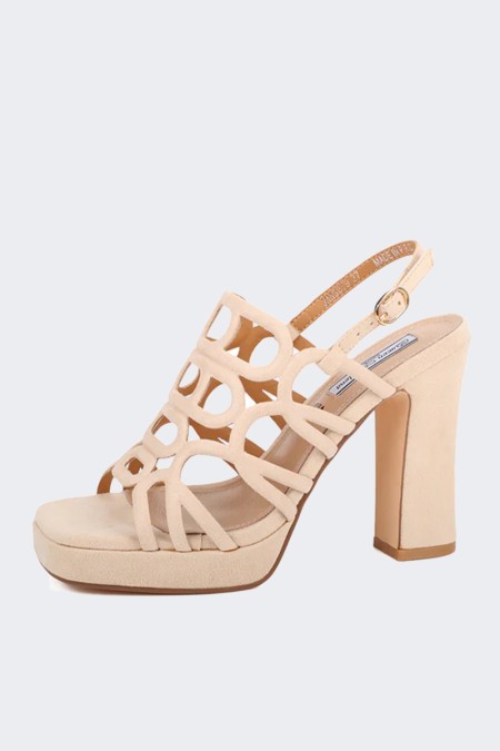 SANDALI TACCO ZM9679 BEIGE