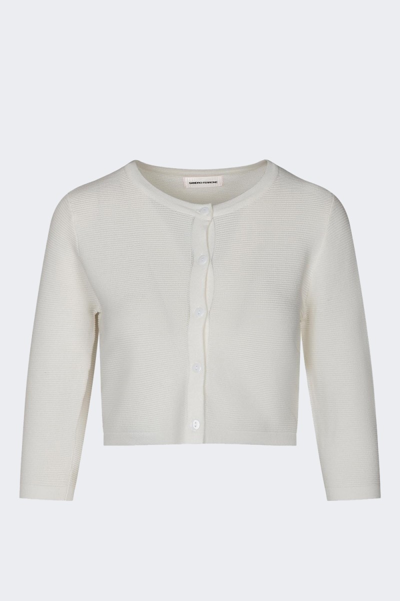 Sandro Ferrone CARDIGAN S87XBDQ9923 PANNA