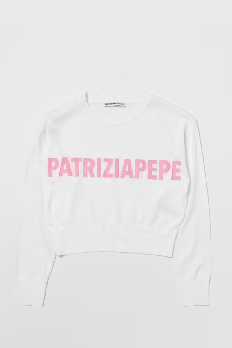 Patrizia Pepe MAGLIA 7K0040/K181 BIANCO FLAMINGO