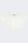 Y-clù CAMICIA PIZZO YB21401 BIANCO foto 2