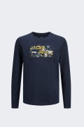 Jack&jones T-SHIRT 12263095 NAVY BLAZER foto 1