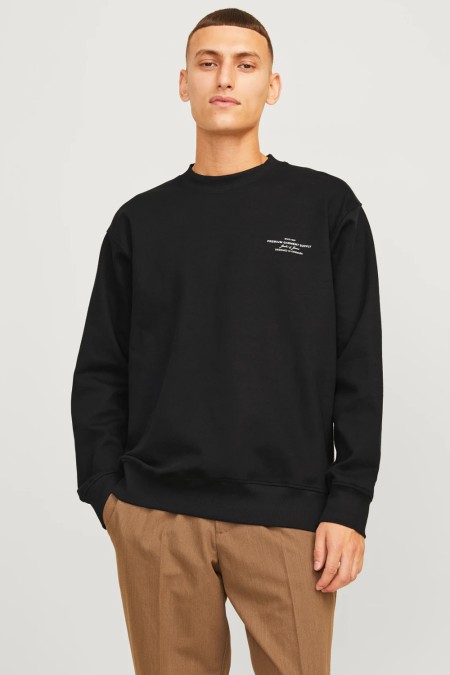 SWEATSHIRT 12261386 BLACK