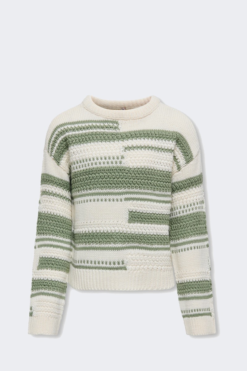 Only KNIT 15329329 TOFU/GREEN