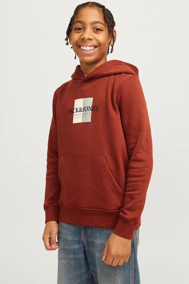 Jack&jones SWEATSHIRT 12263243 RIASS BRANDY BROWN