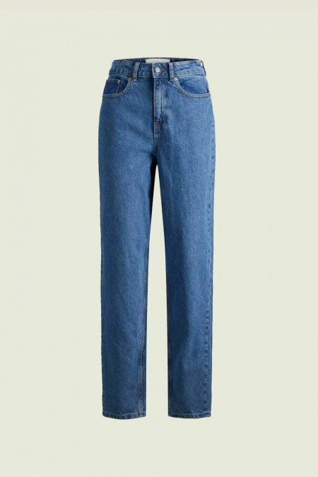 MOM JEANS 12203987 MEDIUM BLUE DENIM