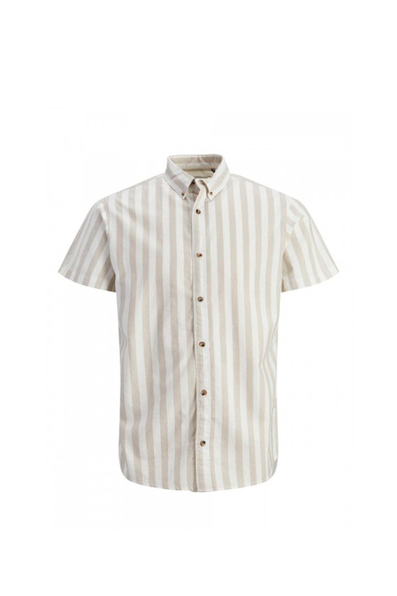 Jack&jones CAMICIA MANICA CORTA RIGATA 12223328 CROCKERY