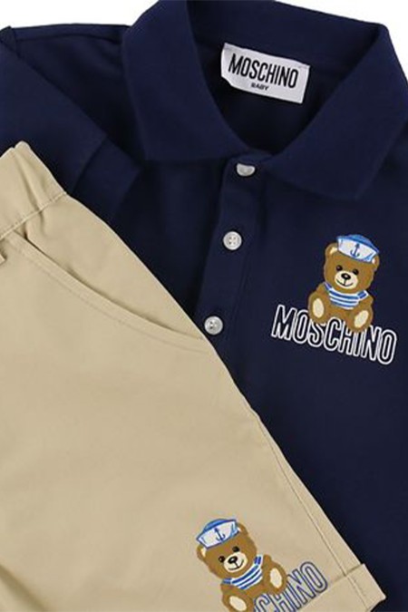 POLO+SHORTS MUG00S BLU / BEIGE