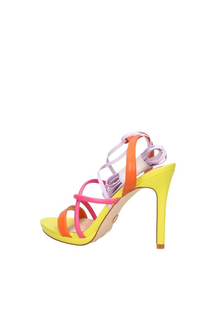 Sandali con tacco multicolor GD800 GIALLO