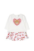 Moschino T-SHIRT AND SKIRT SET MDK02J-LDB9B BIANCO foto 1