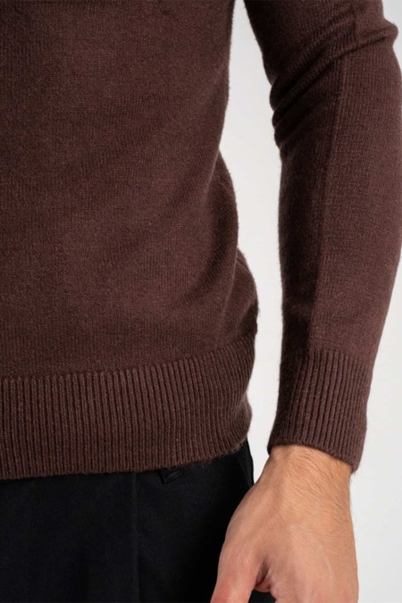 PULLOVER PARICOLLO OC1F0W0M15 BORDEAUX