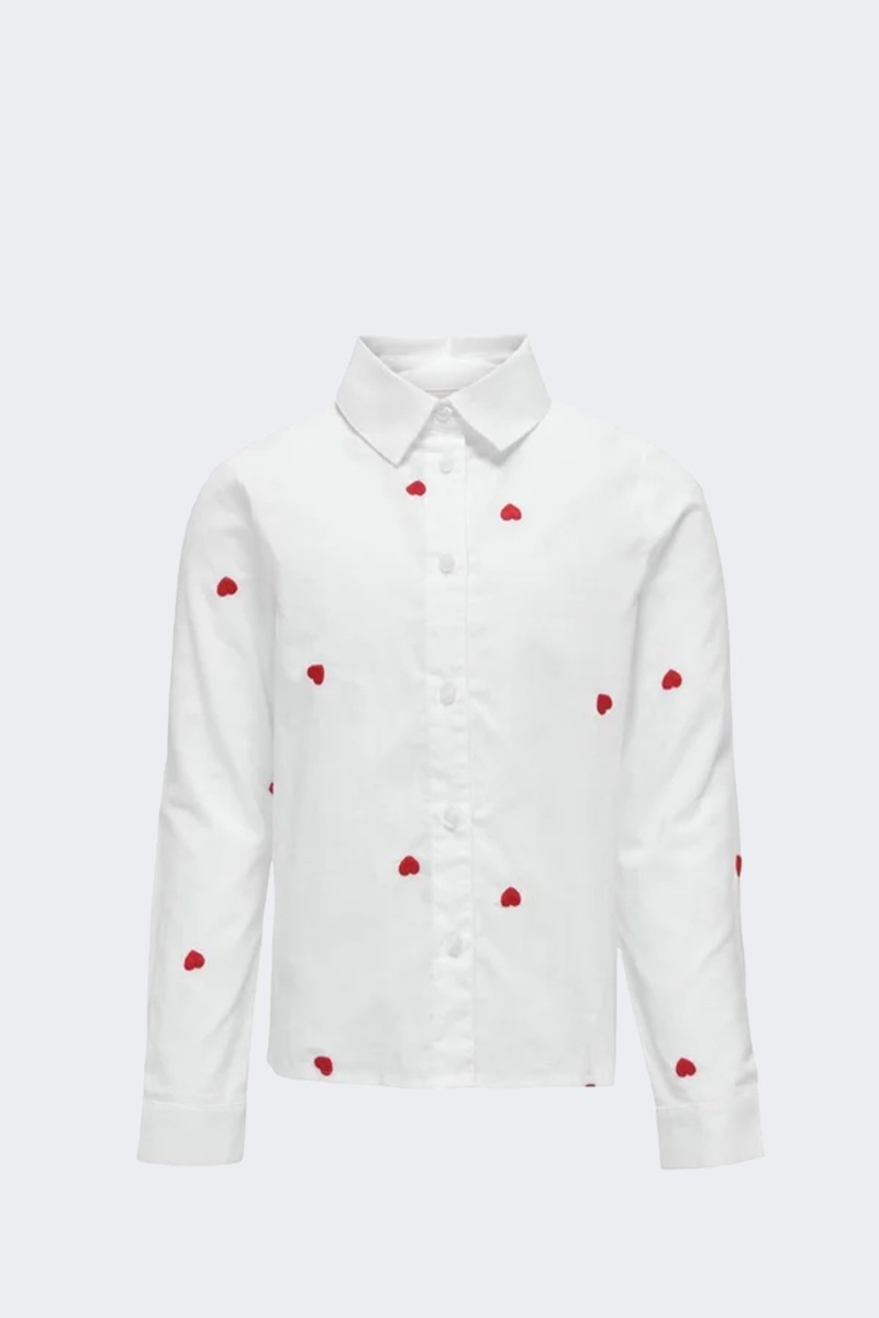 Only CAMICIA CUORI 15317047 BIANCO