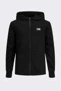 Jack&jones FELPA ZIP 12192600 NERA foto 1